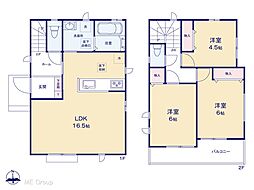 所沢市上安松　13期　新築一戸建て　全2棟