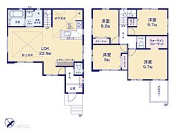 八潮市鶴ケ曽根2期　新築一戸建て　全2棟