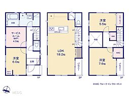 さいたま市桜区栄和3丁目　1期　新築一戸建て　全2棟