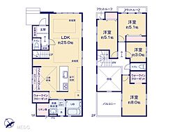 川口市芝塚原1丁目4期　新築一戸建て　全1棟