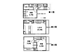 八潮市大瀬　新築一戸建て　全1棟