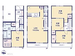 足立区扇3丁目17期　新築一戸建て　全1棟