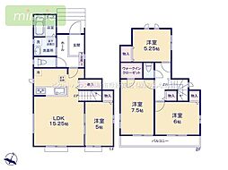 保育園8分　小学校11分　コンビニ3分　習志野台　2区画　A号棟