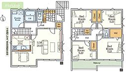 東南角地 小学校10分 LDK20帖 限定1区画 田喜野井