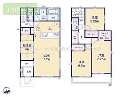 北習志野11分　水廻り集中型　敷地45坪　習志野台　1号棟