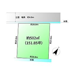売地　北葛飾郡松伏町 田島