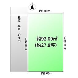 売地　吉川市中野