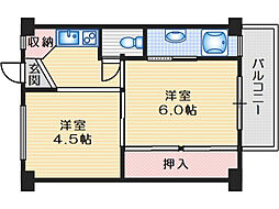 ビレッジハウス服部4号棟 501