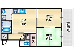 麻田レインボーハイツ B-1