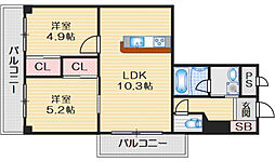 山崎マンション16高槻芥川 401
