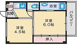 ビレッジハウス萩庄3号棟 406