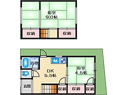 山手町2戸1貸家 東側