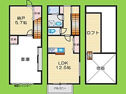 高槻市津之江町ガレージハウス 1