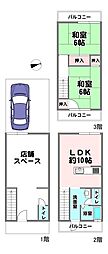 大阪市鶴見区放出東2丁目　テラスハウス