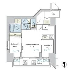 ブリリアイスト浅草 1404