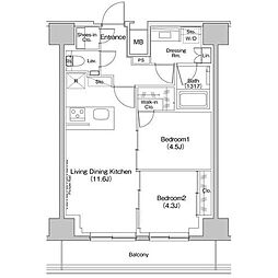 ザ・パークハビオ入谷 1403