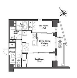 コンフォリア東大井 2-1301