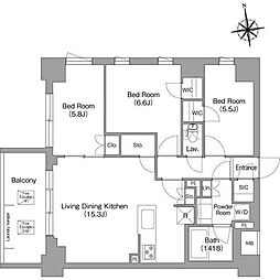 コンフォリア・リヴ西大島サウス 302