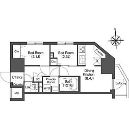 コンフォリア・リヴ木場 401