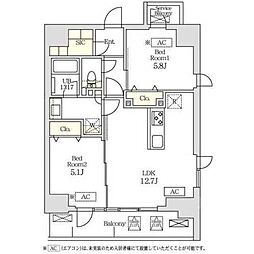 コスモグラシア新宿西早稲田 1102
