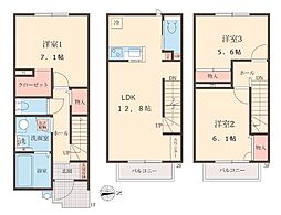六実4丁目戸建て貸家 1