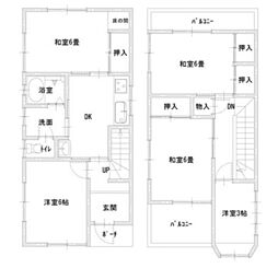 中三国ヶ丘町2丁　中古戸建