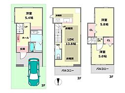 西宮市仁川町1丁目新築一戸建て