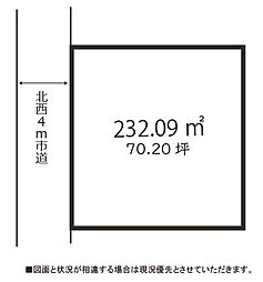 つくばみらい市長渡呂新田住宅用地　全1区画 1区画