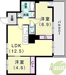 ウィステリア神戸湊川 402