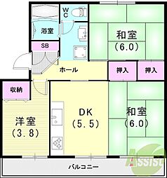 鈴蘭台第6団地2号棟