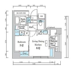 デュオフラッツ浅草蔵前 401