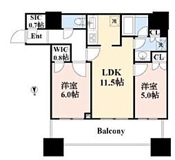 クレストプライムタワー芝 1514