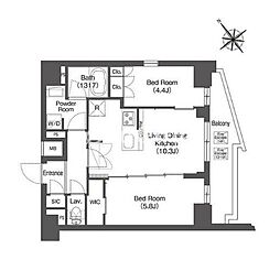 コンフォリア東大井II 1301