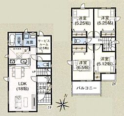 上尾市向山1丁目　新築戸建て　8期　1号棟