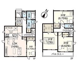 上尾市西宮下1丁目　新築一戸建て　6期　2号棟