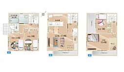 川口市元郷5丁目　新築一戸建て　19期　1号棟