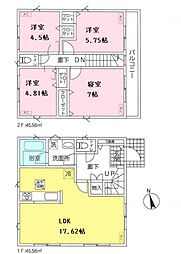 三郷市幸房　新築戸建て　第4　1号棟