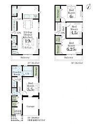 川口市戸塚東2丁目　新築一戸建て　2号棟
