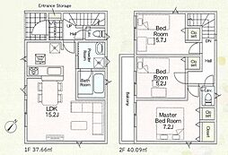 川口市八幡木3丁目　新築一戸建て　第5　1号棟
