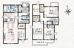ふじみ野市中ノ島1丁目　新築一戸建て　2期　3号棟