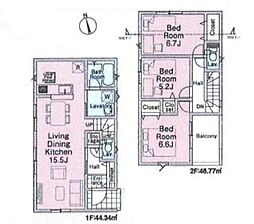新座市畑中2丁目　新築一戸建て　第28　2号棟