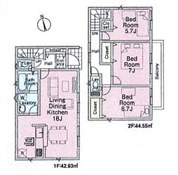 新座市畑中2丁目 新築一戸建て 第28 6号棟