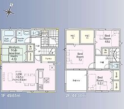 上尾市大谷本郷　新築一戸建て　第7　4号棟