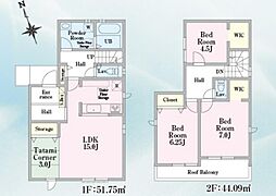 朝霞市根岸台7丁目　新築一戸建て　第2期　3号棟