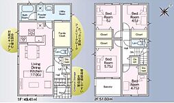 川口市安行小山　新築一戸建て　第2　3号棟