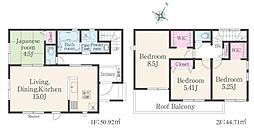 志木市中宗岡3丁目　新築一戸建て　第1期　1号棟