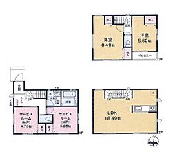 川口市芝中田2丁目　新築一戸建て　II　2号棟