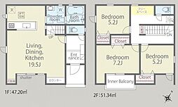 さいたま市岩槻区城町1丁目　新築一戸建て　第1期　1号棟