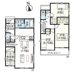 蕨市南町4丁目　新築一戸建て　3号棟