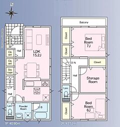 春日部市谷原3丁目　新築一戸建て　第3　1号棟